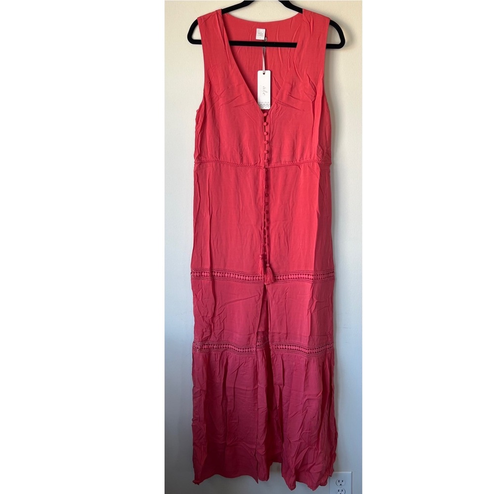 Ale by Alessandra NWT Revolve Juliana Maxi Dress Coral Crush Size Medium